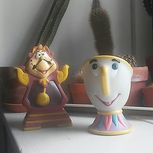 Retro Disney beauty & the beast toys